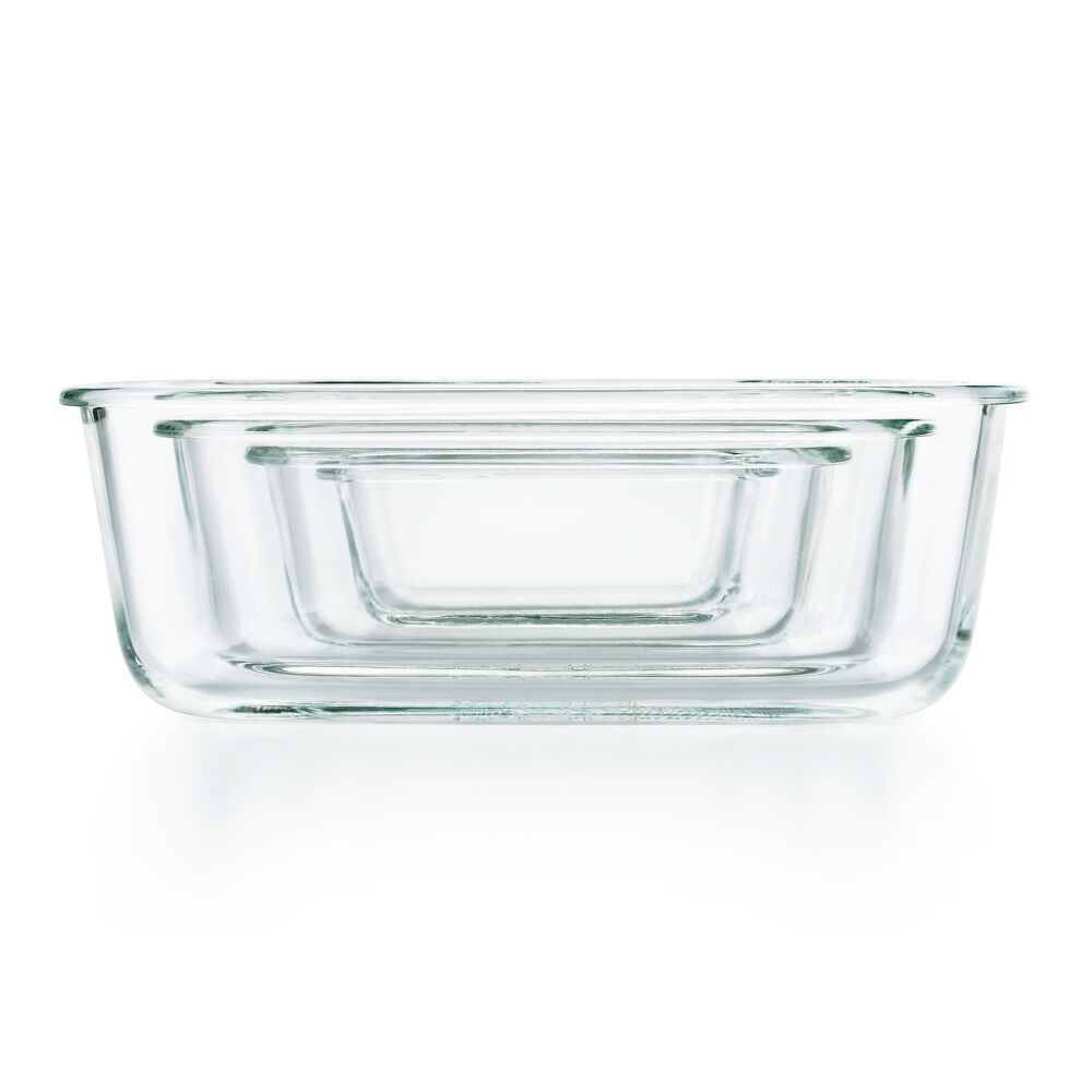 Smart Seal 3.5 Cup Glass Rectangle Container - Teal S1