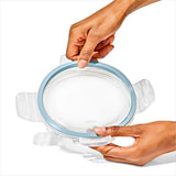 Smart Seal 7-Cup Glass Round Container - Arctic Blue A8