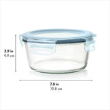Smart Seal 7-Cup Glass Round Container - Arctic Blue A8