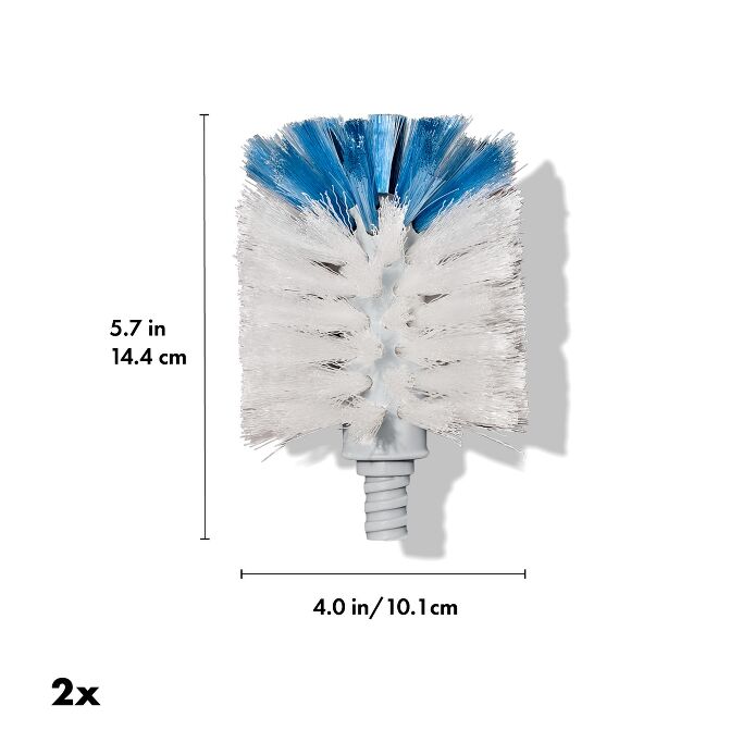 Stainless Steel Bottle Brush Refill - 2 Pack M0