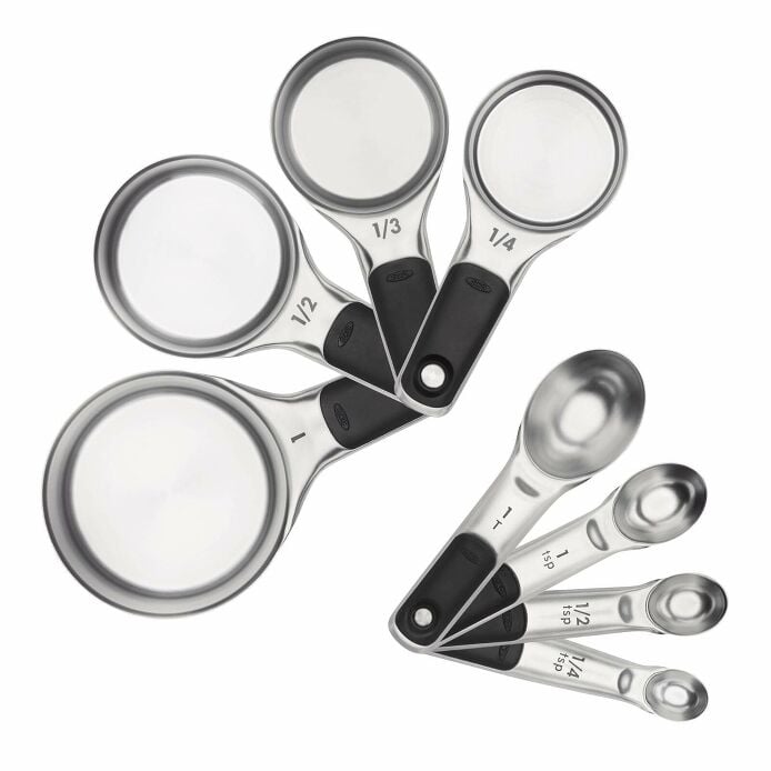 Stainless Steel Measuring Cups and Spoons Set D0
