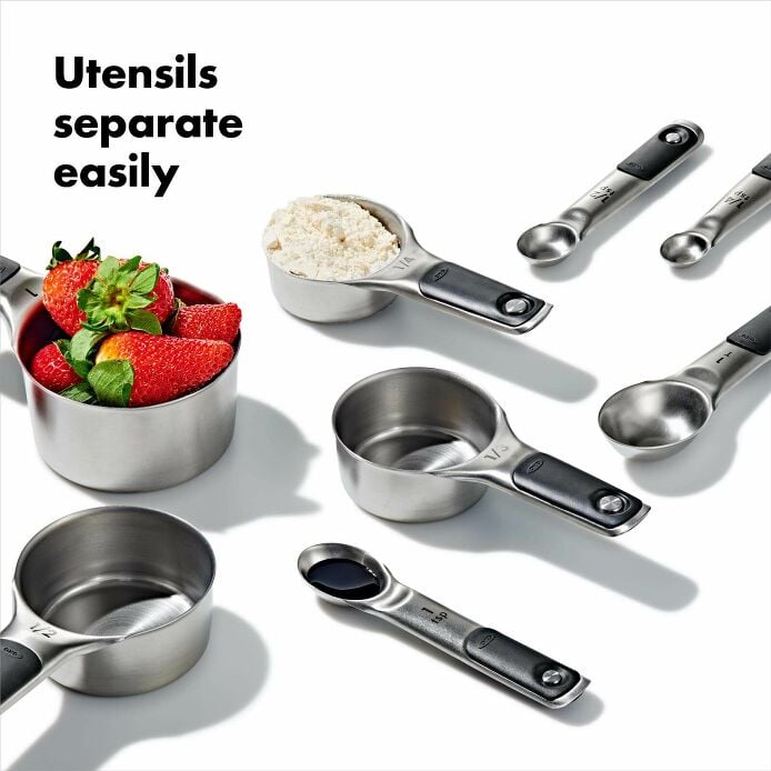 Stainless Steel Measuring Cups and Spoons Set D0