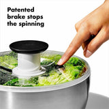 Steel Salad Spinner D9