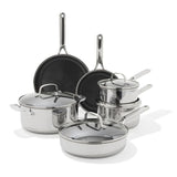 Trident Hybrid Non-Stick Stainless Steel 10-Piece Set P9