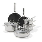 Trident Hybrid Non-Stick Stainless Steel 10-Piece Set P9