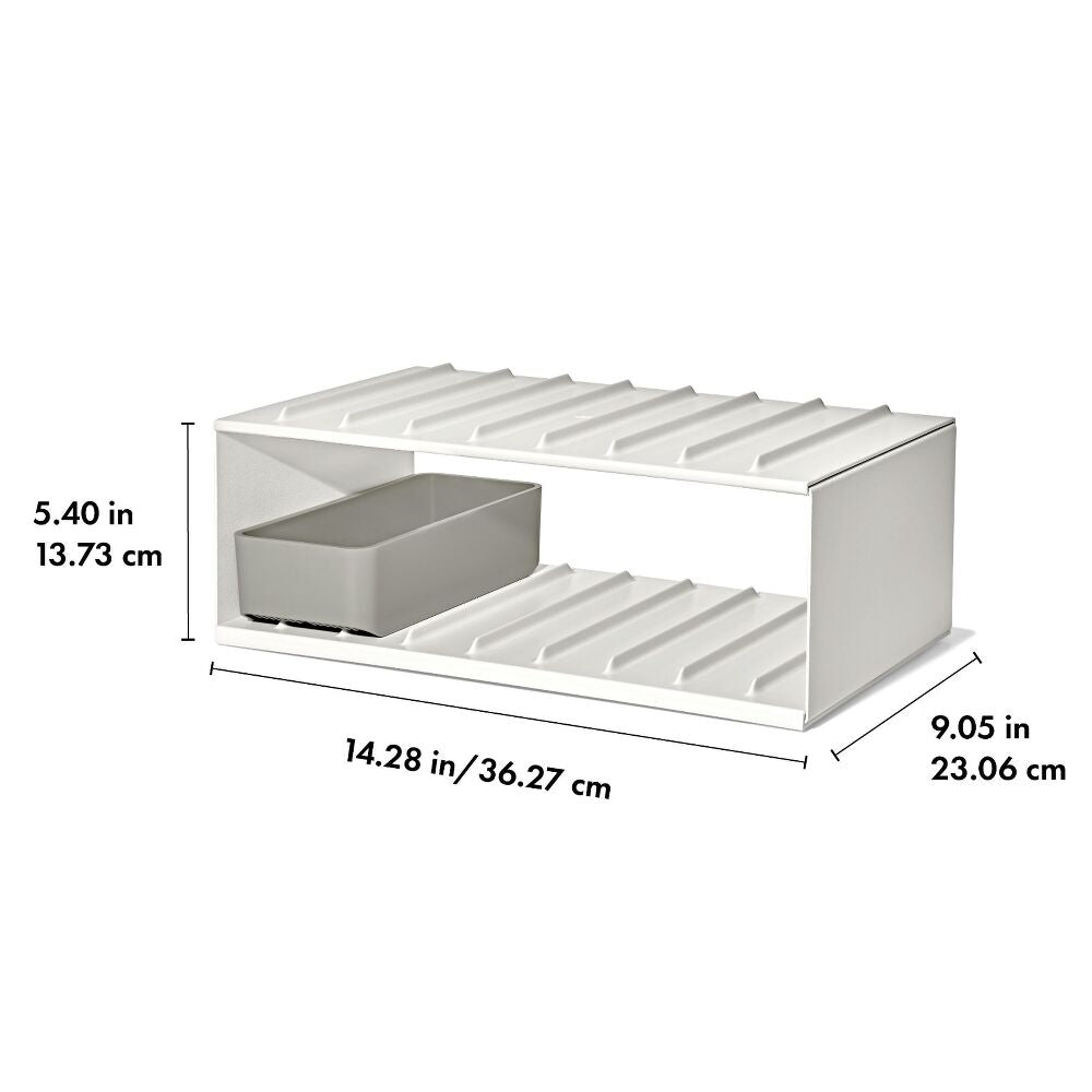 Water Bottle Organizer with Accessory Bin Y8